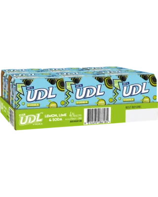 UDL Lemon Lime & Soda 375ml Can 24 Pack