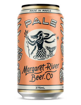 Margaret River Beer Co Pale Ale 5.2% 375ml Can 16 Pack