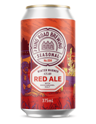 King Road Red Ale 4.7% 375ml Can 16 Pack