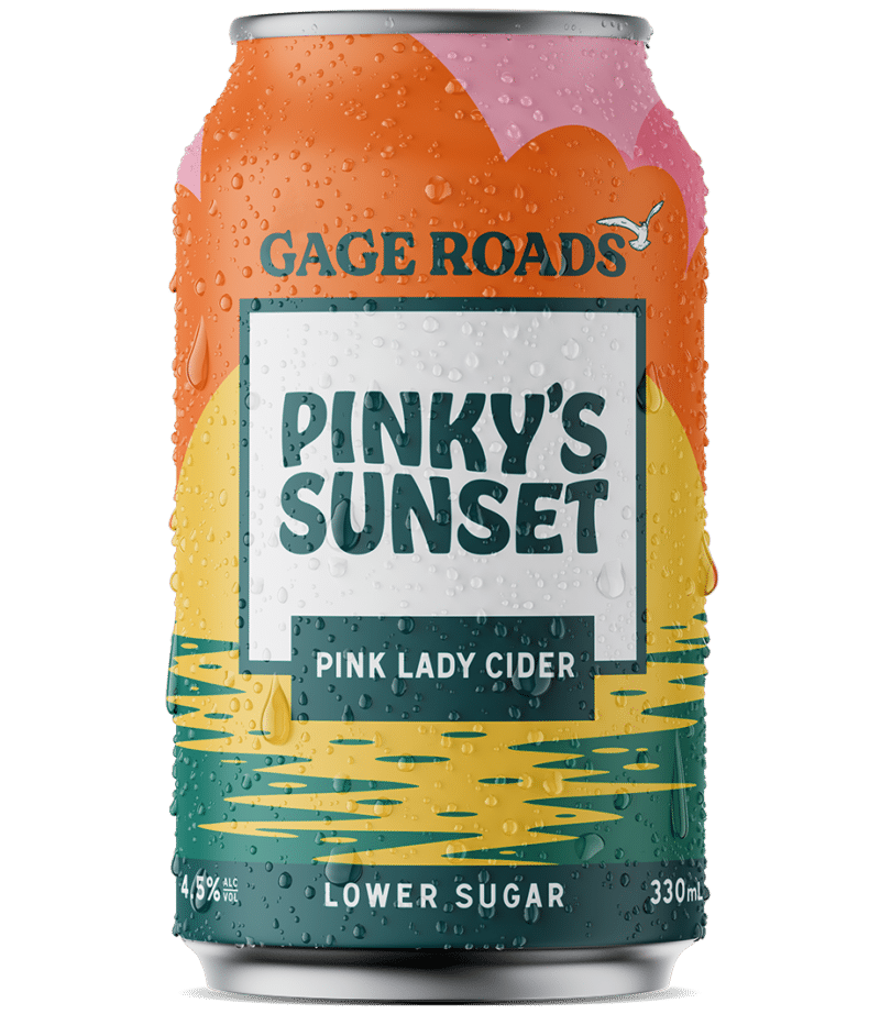 Gage Roads Pinky's Sunset Pink Lady Cider 4.5% 330ml Can 24 Pack