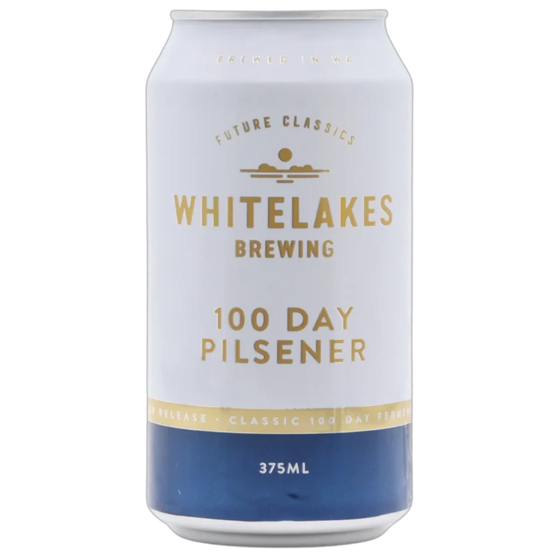 Whitelakes 100 Day Pilsener 5.0% 375ml Can 24 Pack