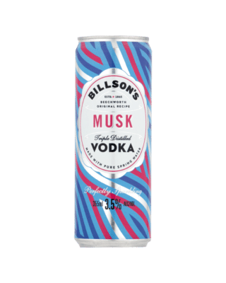 Billson's Vodka with Musk 355ml Can 24 Pack