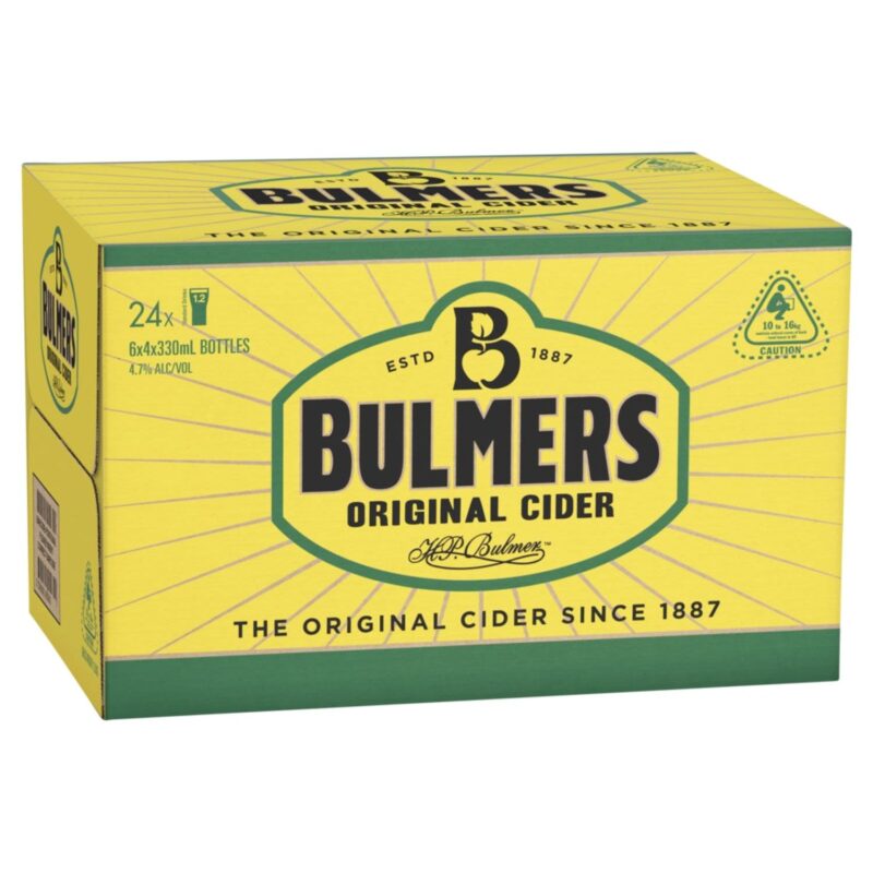 Bulmers Original Cider 330ml Bottle 24 Pack