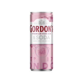 Gordons Pink Gin & Soda 4% 250ml Can 24 Pack