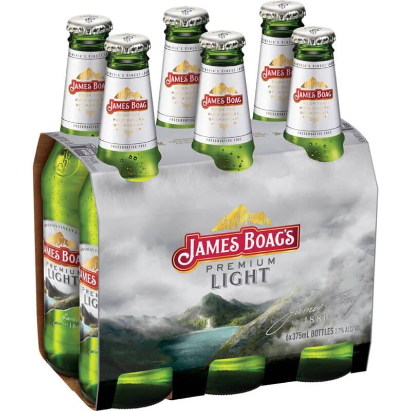 James Boag's Premium Light Lager 2.5% 375ml Bottle 24 Pack