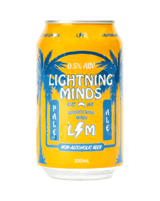Lightning Minds Non Alcoholic Pale Ale 330ml Can 24 Pack