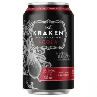 The Kraken Spiced Rum & Cola 330ml Can 24 Pack