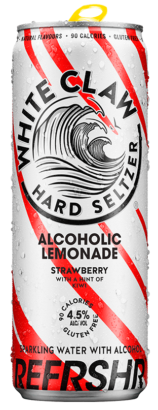 White Claw REFRSHR Strawberry Alcoholic Lemonade 4.5% Can 330ml 24 Pack