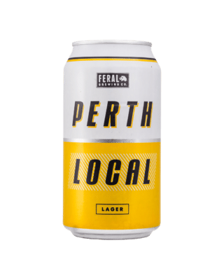 Feral Perth Local Lager 4.5% 375ml Can 16 Pack