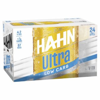 Hahn Ultra Low Carb 4.2% 330ml Bottle 24 Pack