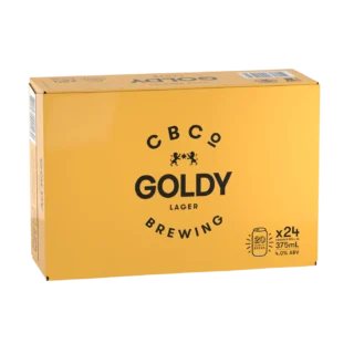 CBCo Goldy Lager 4.0% 375ml Can 24 Pack