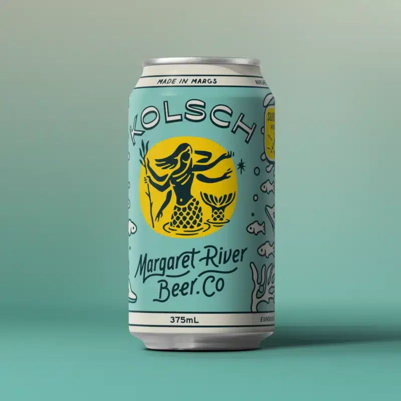 Margaret River Beer Co. Kolsch 4.7% 375ml Can 16 Pack
