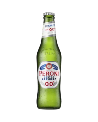 Peroni Nastro Azzurro 0.0% 330ml Bottle 24 Pack