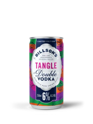 Billson's Double Vodka with Tangle 250ml Can 24 Pack