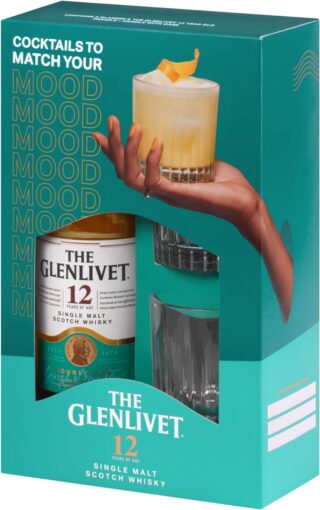 The Glenlivet 12 Year Old Single Malt Scotch Whisky Gift Pack 700ml