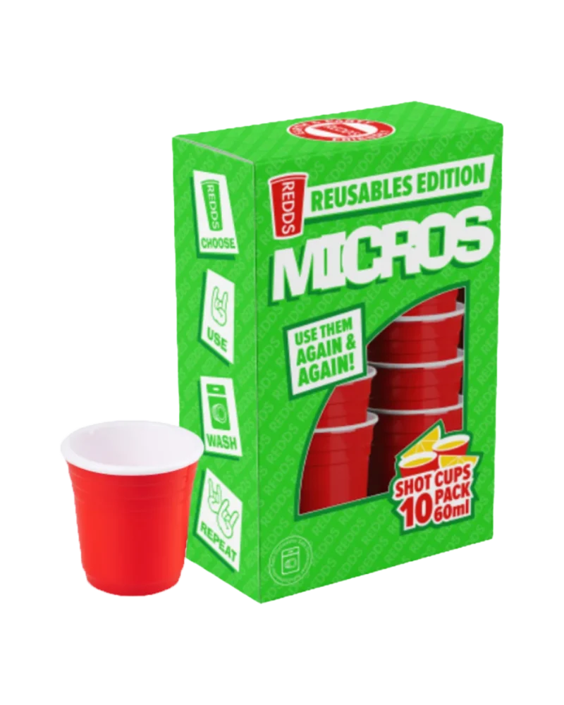 Redds Shot Cups 60ml 10 Pack