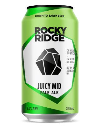 Rocky Ridge Juicy Mid Pale Ale 3.5% 375ml Can 16 Pack