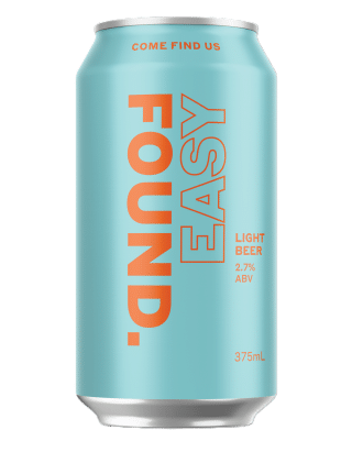 Found Easy Light Pale 2.7% 375ml Can 16 Pack