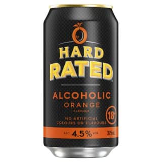 Hard Rated Alcoholic Orange 4.5% 375ml Can 10 Pack