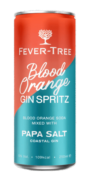 Fever Tree & Papa Salt Blood Orange Gin Spritz 250ml Can 24 Pack