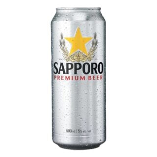 Sapporo 5.0% 500ml Can 24 Pack