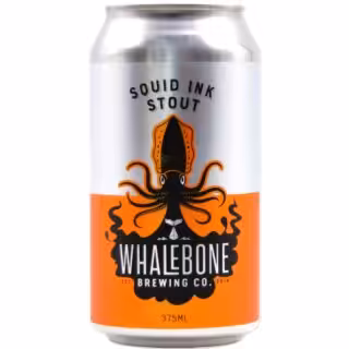Whalebone Squid Ink Stout 5.8% 375ml Can 16 Pack