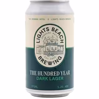 Lights Beach Brewing The Hundred Year Dark Lager 5.2% Can 375ml 16 Pack