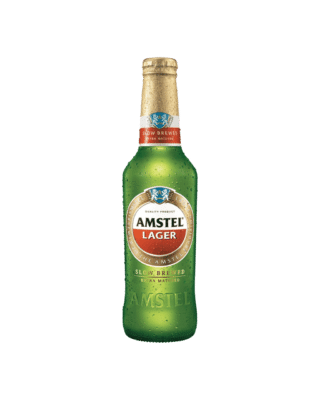 Amstel Beer 5.0% 330ml Bottle 24 Pack