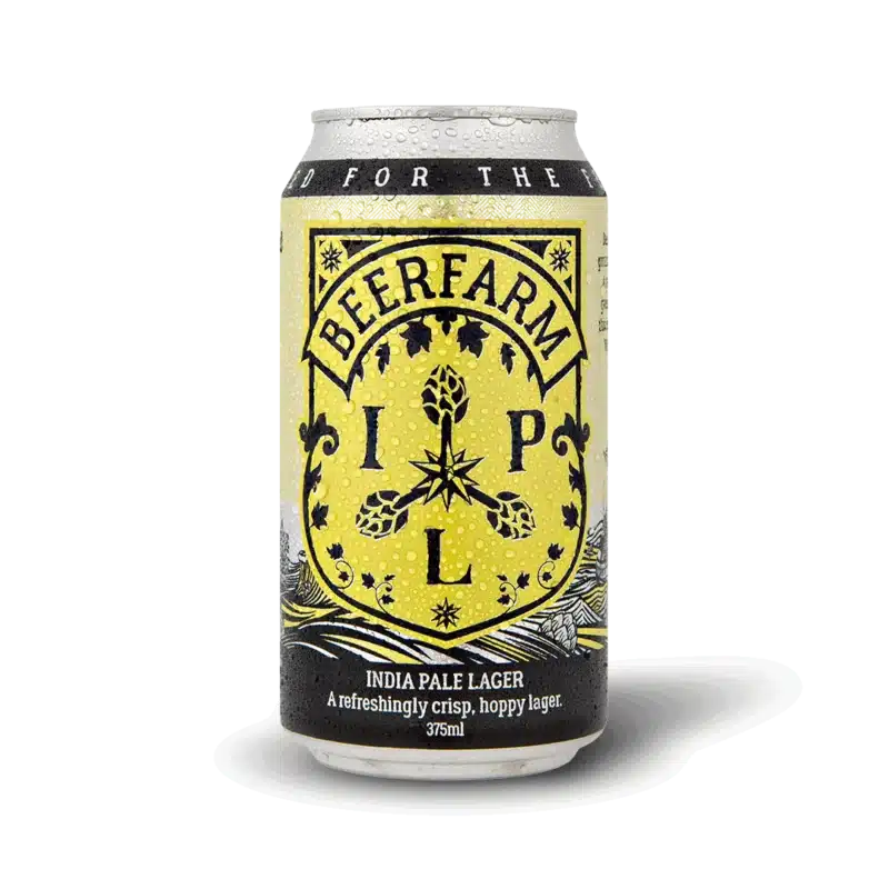 Beerfarm India Pale Lager IPL 5.2% 375ml Can 16 Pack