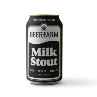 Beerfarm Milk Stout 5.5% 375ml Can 16 Pack