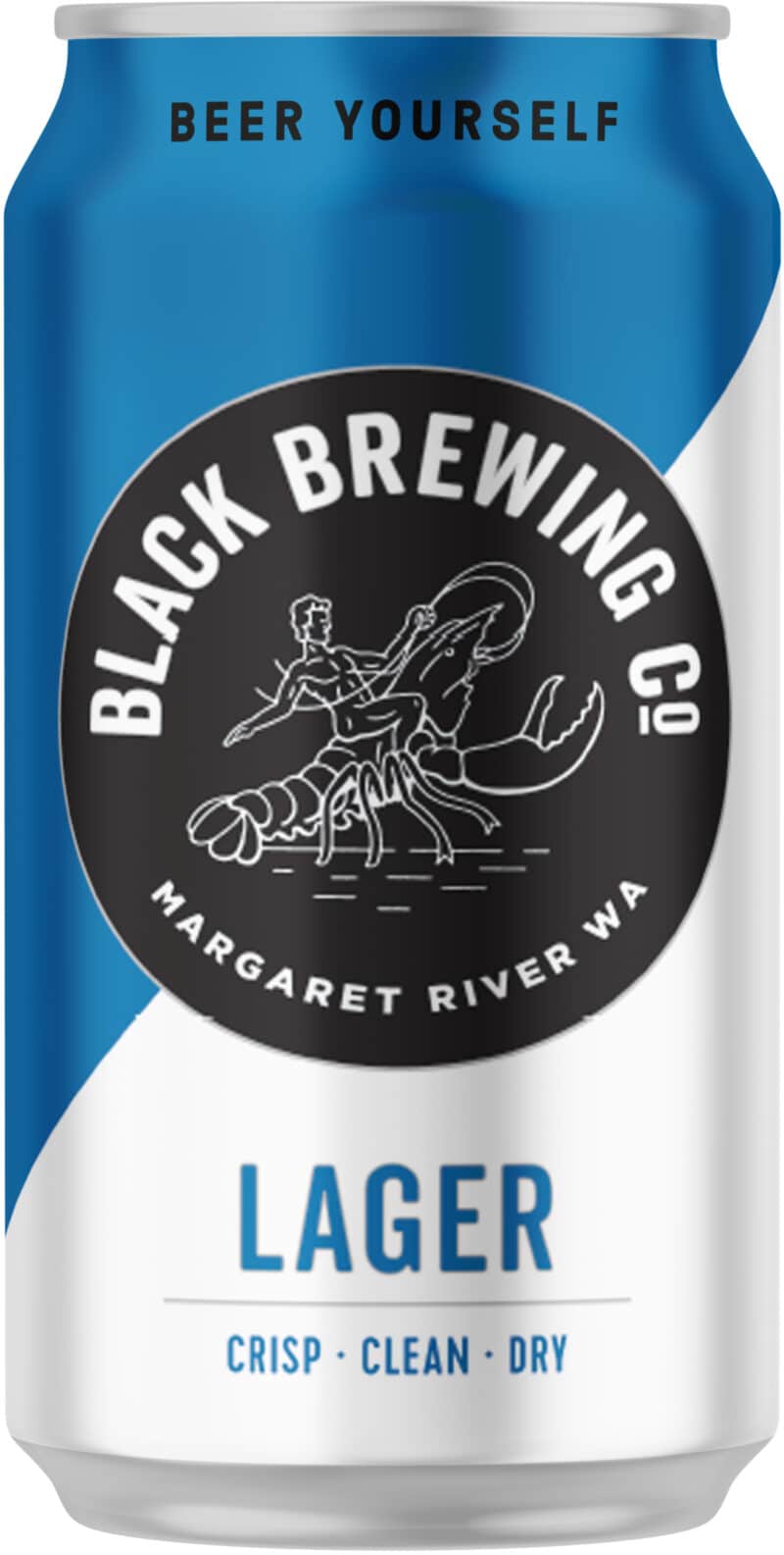 Black Brewing Lager 4.8% 375ml Can 16 Pack