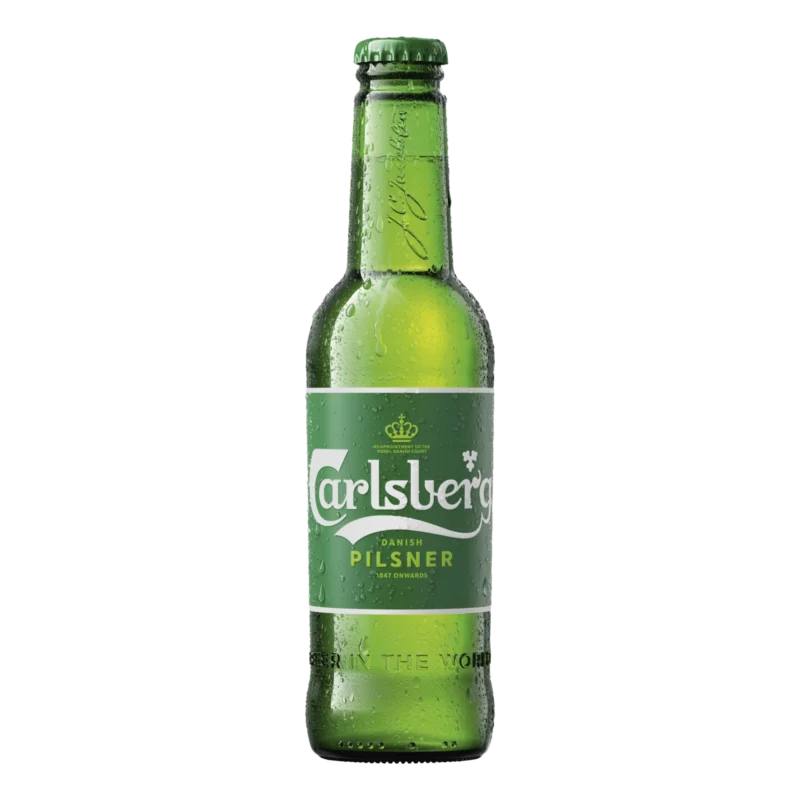 Carlsberg Pilsner 4.8% 330ml Bottle 24 Pack