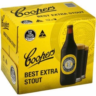 Coopers Best Extra Stout 6.3% 750ml Bottle 12 Pack