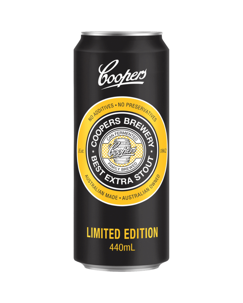 Coopers Best Extra Stout 6.3% 440ml Can 24 Pack