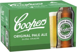 Coopers Pale Ale 4.5% 375ml Bottle 24 Pack
