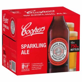 Coopers Sparkling Ale 5.8% 750ml Bottle 12 Pack