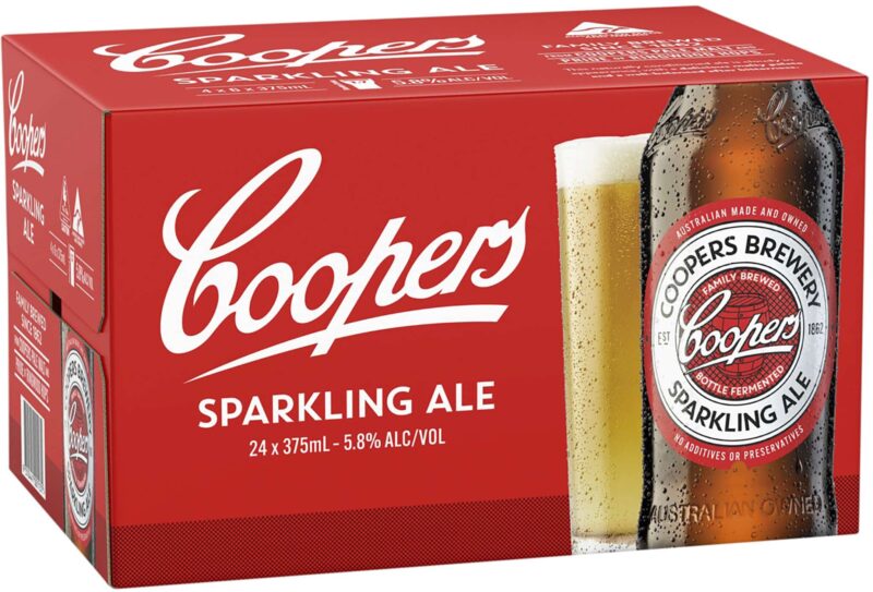 Coopers Sparkling Ale 5.8% 375ml Bottle 24 Pack
