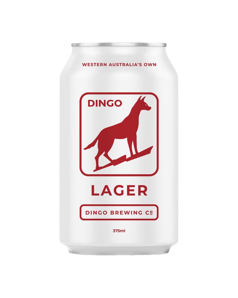 Dingo Brewing Co Lager 4.5% 375ml Can 24 Pack