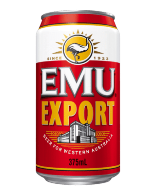 Emu Export Lager 4.2% 375ml Can 30 Pack