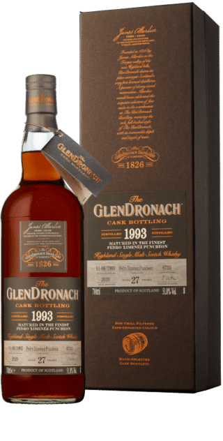 Glendronach 1993 Highland Single Malt Scotch Whisky Cask #6735 700ml