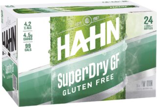 Hahn Super Dry Gluten Free 4.2% 330ml Bottle 24 Pack