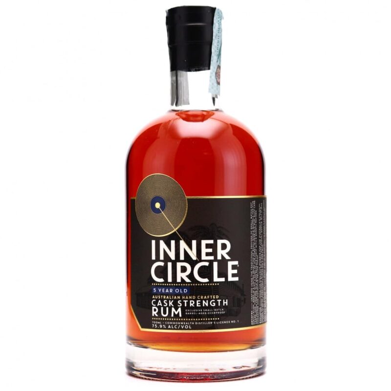 Inner Circle 5 Year Old Black Cask Strength 75.9% Rum 700ml