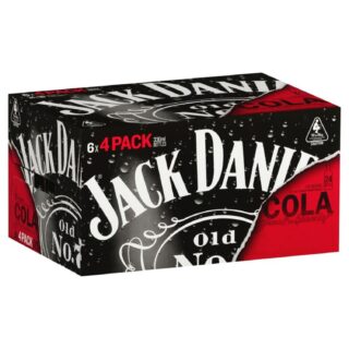 Jack Daniels & Cola 330ml Bottle 24 Pack