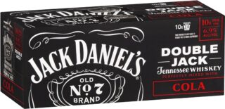 Jack Daniel's Double Jack & Cola 6.9% 375ml Can 10 Pack
