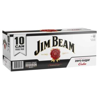 Jim Beam White & Zero Sugar Cola 375ml Can 10 Pack