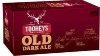 Tooheys Old Dark Ale 4.4% 375ml Bottle 24 Pack