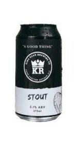 King Road Stout 5.1% 375ml Can 16 Pack