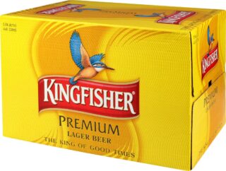 Kingfisher Lager 5.0% 330ml Bottle 24 Pack