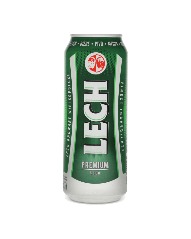 Lech Premium Beer 5.2% 500ml Can 24 Pack