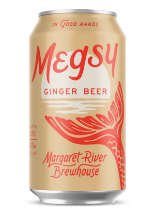 Margaret River Brewhouse Megsy Ginger Beer 3.1% 375ml Can 16 Pack
